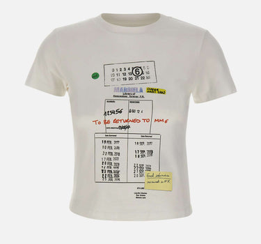 MM6 MAISON MARGIELA T-shirt stampata WHITE Donna 