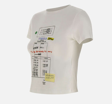 MM6 MAISON MARGIELA T-shirt stampata WHITE Donna 