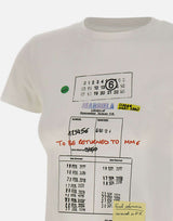 MM6 MAISON MARGIELA T-shirt stampata WHITE Donna 