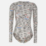 MM6 MAISON MARGIELA Body con stampa logo MULTICOLOR Donna 