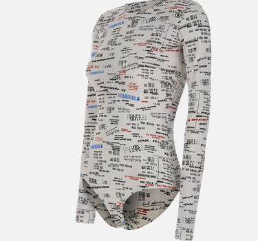 MM6 MAISON MARGIELA Body con stampa logo MULTICOLOR Donna 