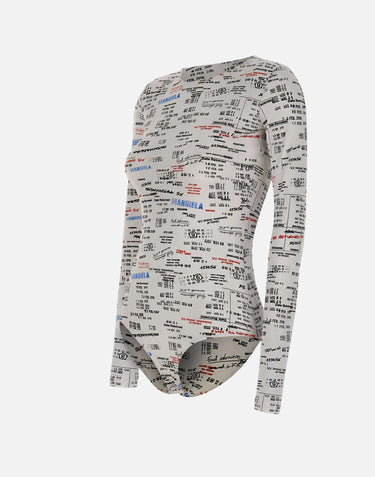 MM6 MAISON MARGIELA Body con stampa logo MULTICOLOR Donna 