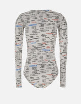 MM6 MAISON MARGIELA Body con stampa logo MULTICOLOR Donna 