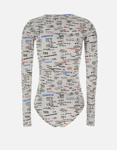 MM6 MAISON MARGIELA Body con stampa logo MULTICOLOR Donna 