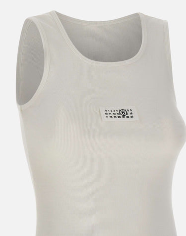 Canotta a costine in jersey S52NL0075 M20054101 MM6 MAISON MARGIELA 