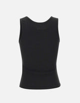MM6 MAISON MARGIELA Canotta a costine in jersey BLACK Donna 
