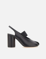 MM6 MAISON MARGIELA "Slingback Anatomic Numeric" BLACK Donna 