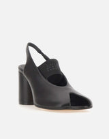 MM6 MAISON MARGIELA "Slingback Anatomic Numeric" BLACK Donna 