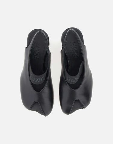 MM6 MAISON MARGIELA "Slingback Anatomic Numeric" BLACK Donna 