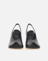 MM6 MAISON MARGIELA "Slingback Anatomic Numeric" BLACK Donna 