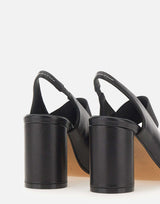 MM6 MAISON MARGIELA "Slingback Anatomic Numeric" BLACK Donna 