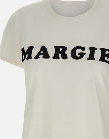 MM6 MAISON MARGIELA T-shirt in jersey vintage WHITE Donna 