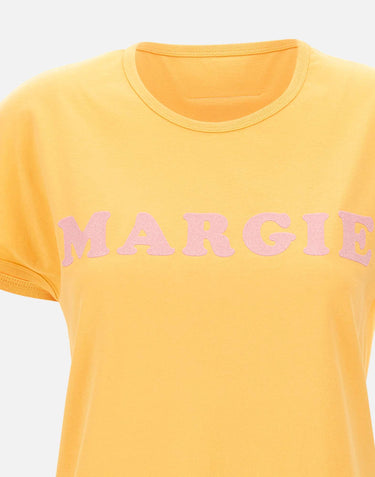 MM6 MAISON MARGIELA T-shirt in jersey vintage ORANGE Donna 