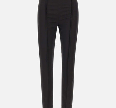 MM6 MAISON MARGIELA Pantaloni skinny con fori BLACK Donna 