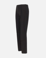 MM6 MAISON MARGIELA Pantaloni skinny con fori BLACK Donna 