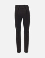 MM6 MAISON MARGIELA Pantaloni skinny con fori BLACK Donna 