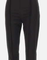MM6 MAISON MARGIELA Pantaloni skinny con fori BLACK Donna 
