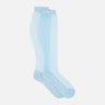 MM6 MAISON MARGIELA Calzini al ginocchio trasparenti Light Blue Donna 