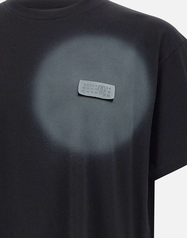 MM6 MAISON MARGIELA T-shirt con stampa spray BLACK Uomo 