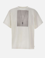 MM6 MAISON MARGIELA T-shirt over con stampa chiave WHITE Uomo 
