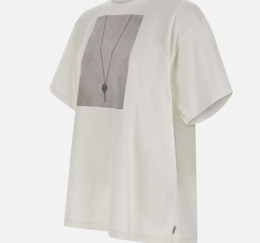 MM6 MAISON MARGIELA T-shirt over con stampa chiave WHITE Uomo 