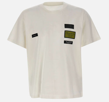 MM6 MAISON MARGIELA T-shirt con patch logo WHITE Uomo 