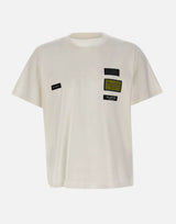 MM6 MAISON MARGIELA T-shirt con patch logo WHITE Uomo 