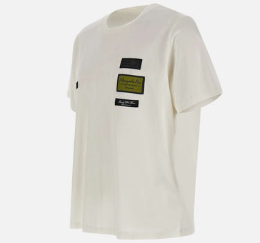 MM6 MAISON MARGIELA T-shirt con patch logo WHITE Uomo 