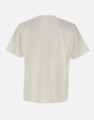 MM6 MAISON MARGIELA T-shirt con patch logo WHITE Uomo 