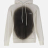 MM6 MAISON MARGIELA Felpa con stampa spray WHITE Uomo 