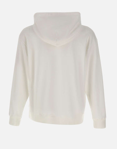 MM6 MAISON MARGIELA Felpa con stampa spray WHITE Uomo 