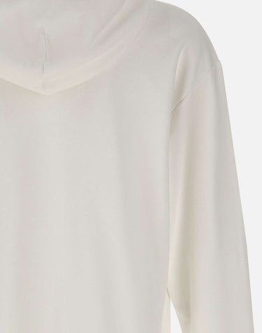MM6 MAISON MARGIELA Felpa con stampa spray WHITE Uomo 
