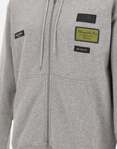 Felpa con patch logo SH0HG0007 M25025853M MM6 MAISON MARGIELA 