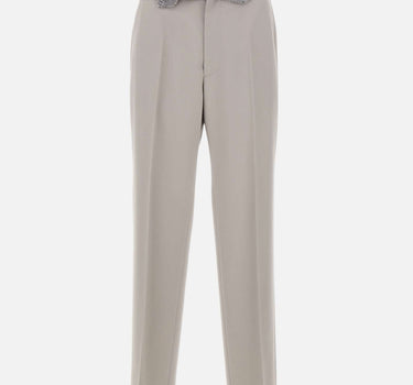MM6 MAISON MARGIELA Pantaloni sartoriali con vita in denim GREY Uomo 