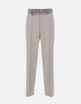 MM6 MAISON MARGIELA Pantaloni sartoriali con vita in denim GREY Uomo 