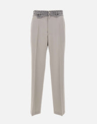 MM6 MAISON MARGIELA Pantaloni sartoriali con vita in denim GREY Uomo 
