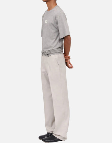 MM6 MAISON MARGIELA Pantaloni sartoriali con vita in denim GREY Uomo 