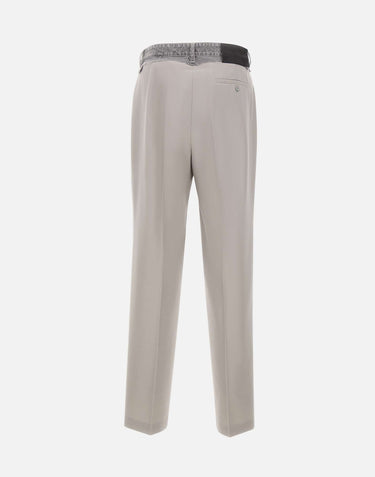 MM6 MAISON MARGIELA Pantaloni sartoriali con vita in denim GREY Uomo 