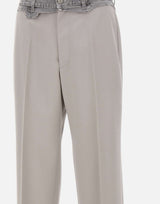 MM6 MAISON MARGIELA Pantaloni sartoriali con vita in denim GREY Uomo 