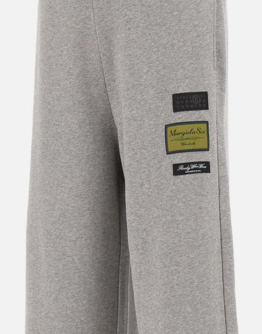 MM6 MAISON MARGIELA Pantaloni tuta con patch GREY Uomo 