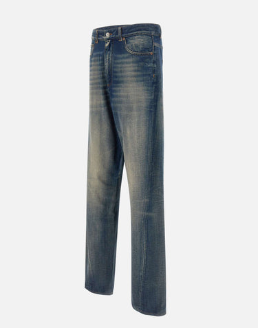 MM6 MAISON MARGIELA Jeans a gamba larga BLUE Uomo 