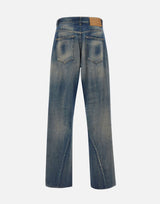 MM6 MAISON MARGIELA Jeans a gamba larga BLUE Uomo 