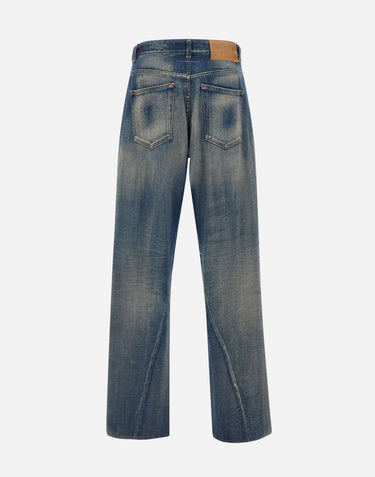 MM6 MAISON MARGIELA Jeans a gamba larga BLUE Uomo 
