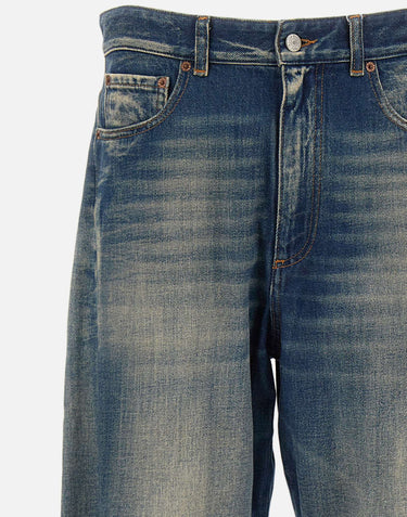 MM6 MAISON MARGIELA Jeans a gamba larga BLUE Uomo 
