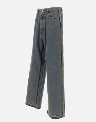 MM6 MAISON MARGIELA Jeans a gamba larga BLUE Uomo 