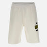 MM6 MAISON MARGIELA Shorts felpati con patch WHITE Uomo 