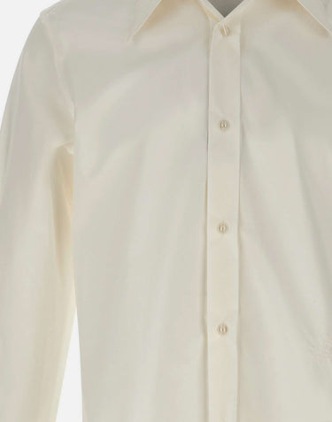 MM6 MAISON MARGIELA Camicia con impunture a vista WHITE Uomo 