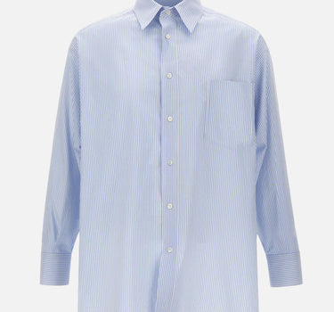 MM6 MAISON MARGIELA Camicia over in cotone Light Blue Uomo 