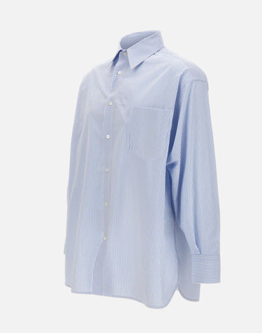 MM6 MAISON MARGIELA Camicia over in cotone Light Blue Uomo 