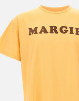MM6 MAISON MARGIELA T-shirt in jersey vintage ORANGE Uomo 